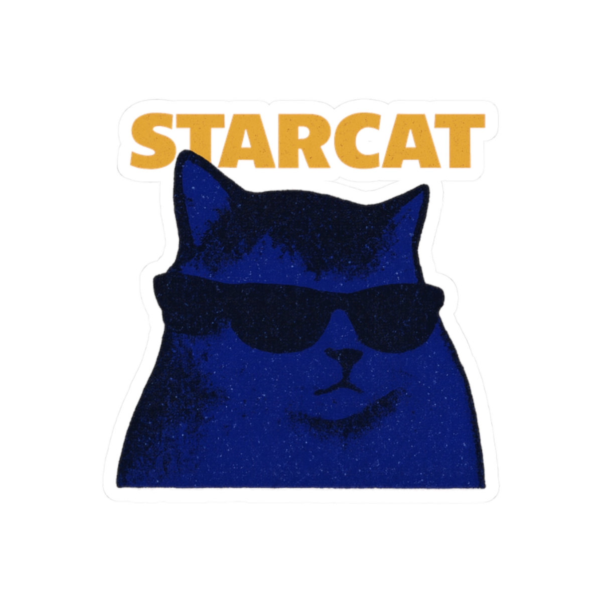Star Cat Sticker | Cute Cosmic Feline Vinyl Decal - alternate angle 3, merchandise