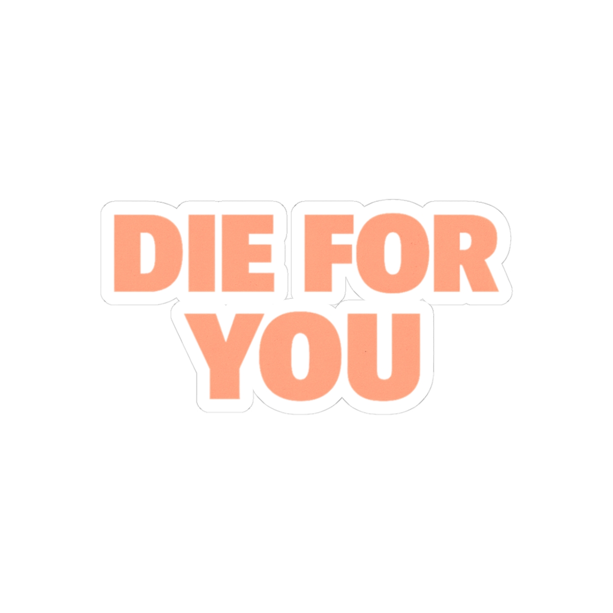 The Weeknd Die For You Sticker | Bold Vinyl Decal - alternate angle 1, merchandise