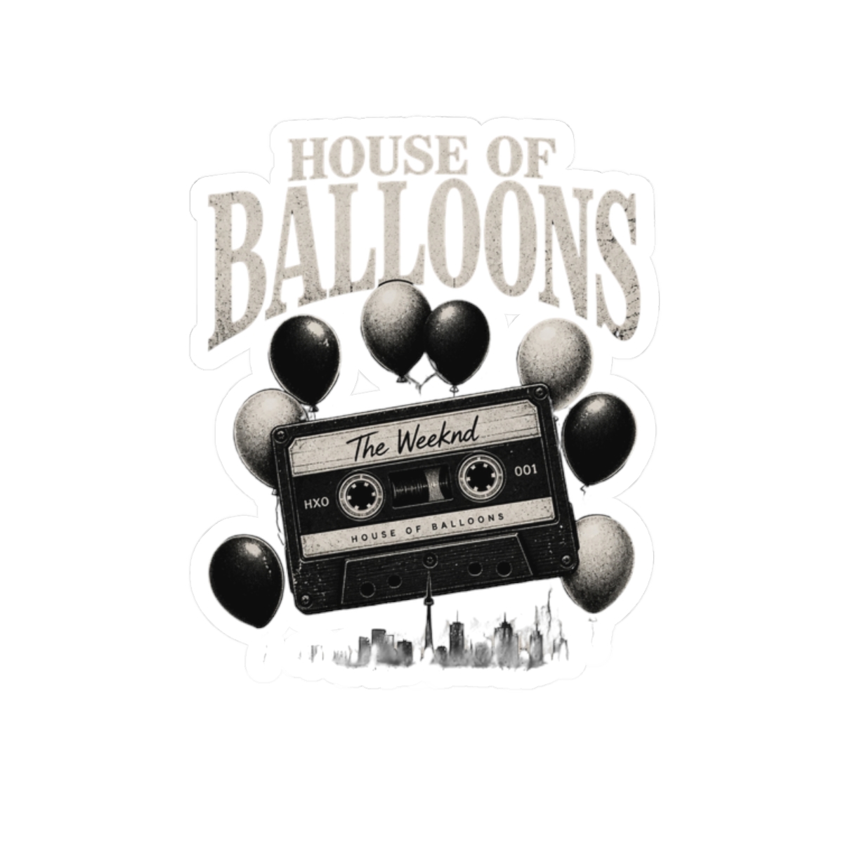 The Weeknd "House of Balloons" Sticker - Official Stickers merchandise