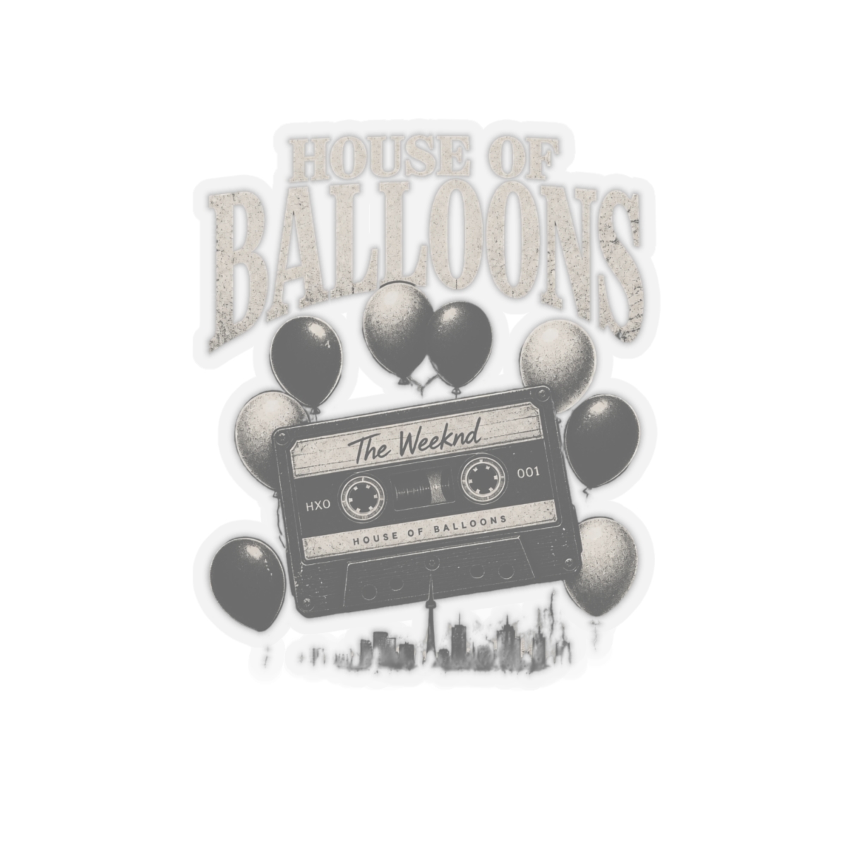 The Weeknd "House of Balloons" Sticker