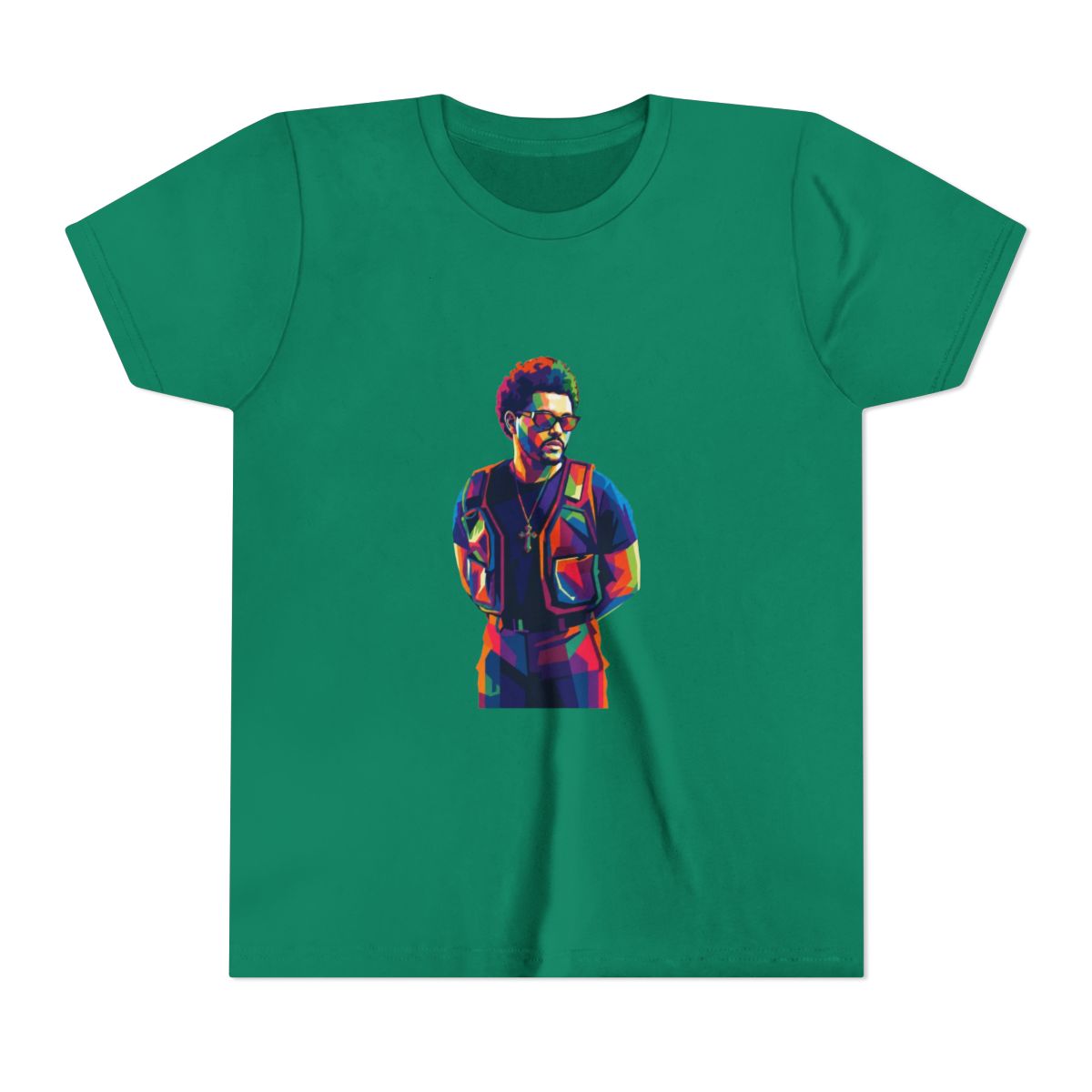 The Weeknd Wpap Pop Art-06 Kids T Shirt - alternate angle 4, merchandise