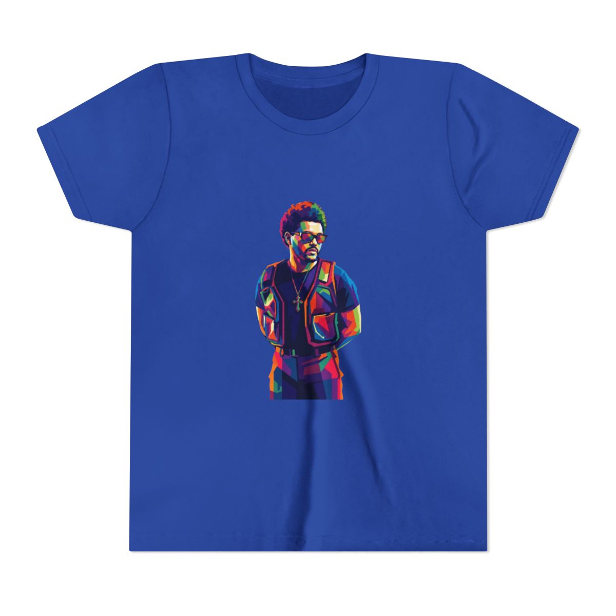 The Weeknd Wpap Pop Art-06 Kids T Shirt - alternate angle 3, merchandise