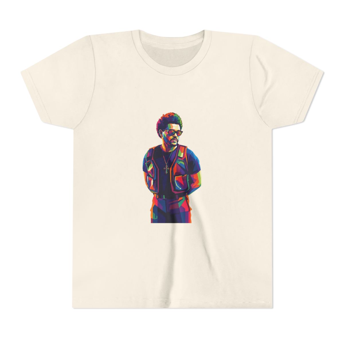 The Weeknd Wpap Pop Art-06 Kids T Shirt - alternate angle 3, merchandise